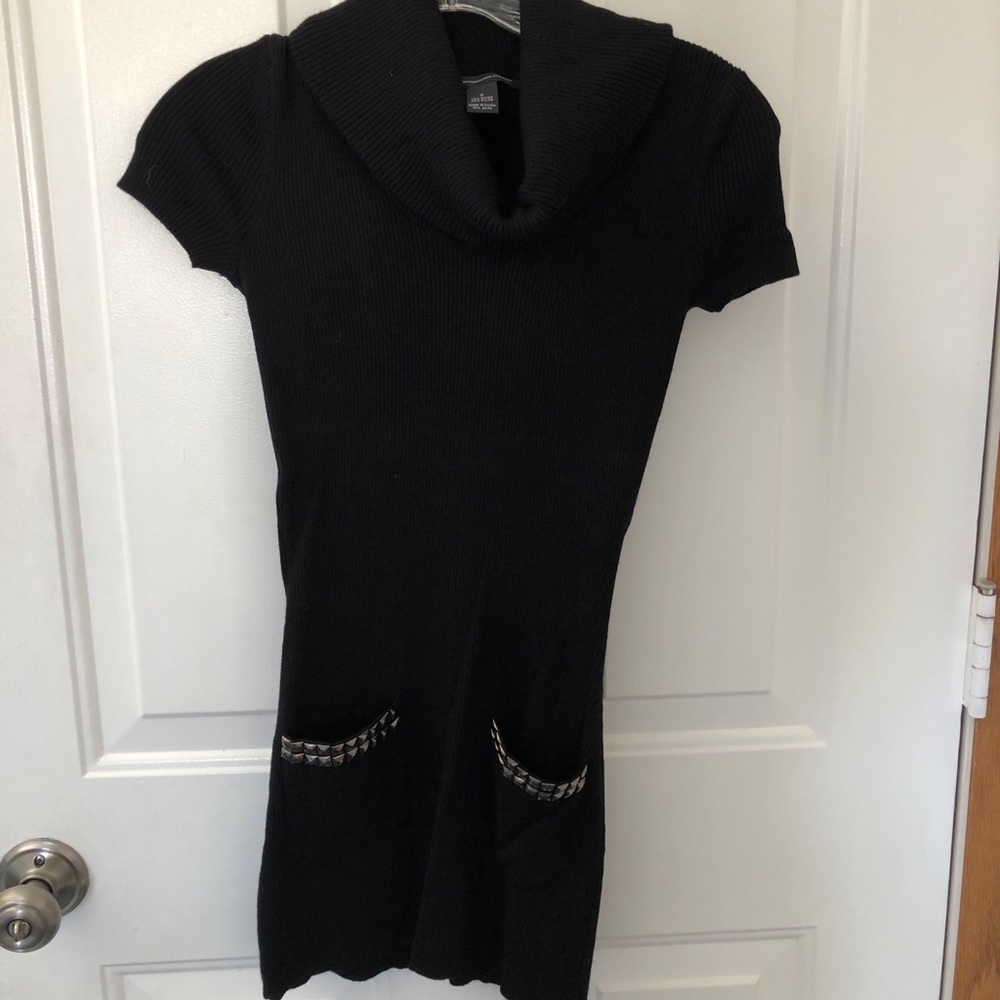NWOT Black Short Sleeve Sweater Tunic S